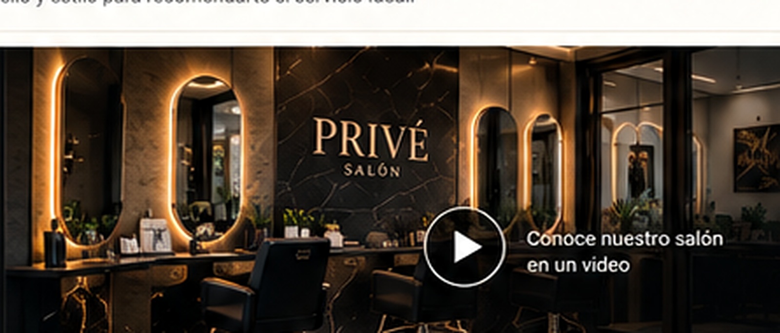 Interior PRIVÉ SALÓN